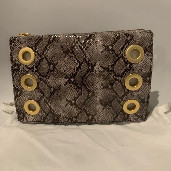 NWT Hammitt Montanan Clutch Small in Daisy Snake with Gold Hardware - Picture 5 of 6